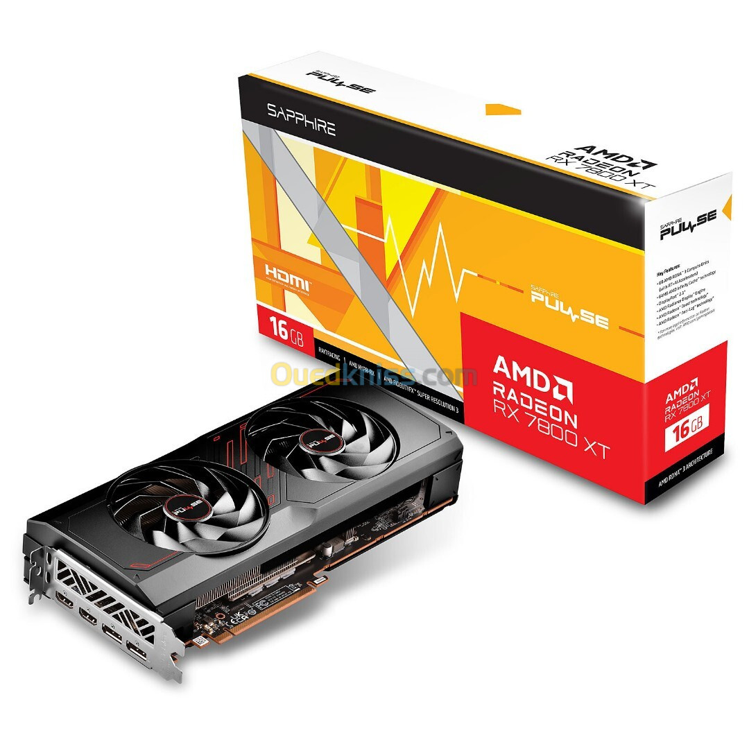 Sapphire PULSE AMD Radeon RX 7800 XT 16GB