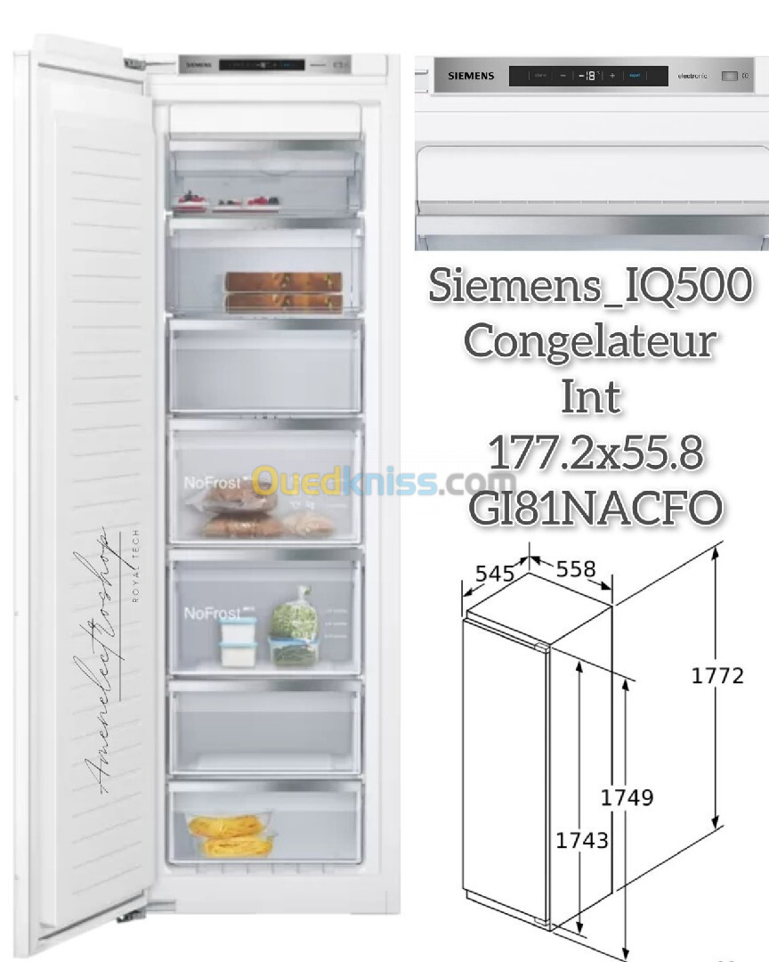 Réfrigérateur&Congélateur Encastrable/ Bosch & Siemens & Candy & Whirpool 