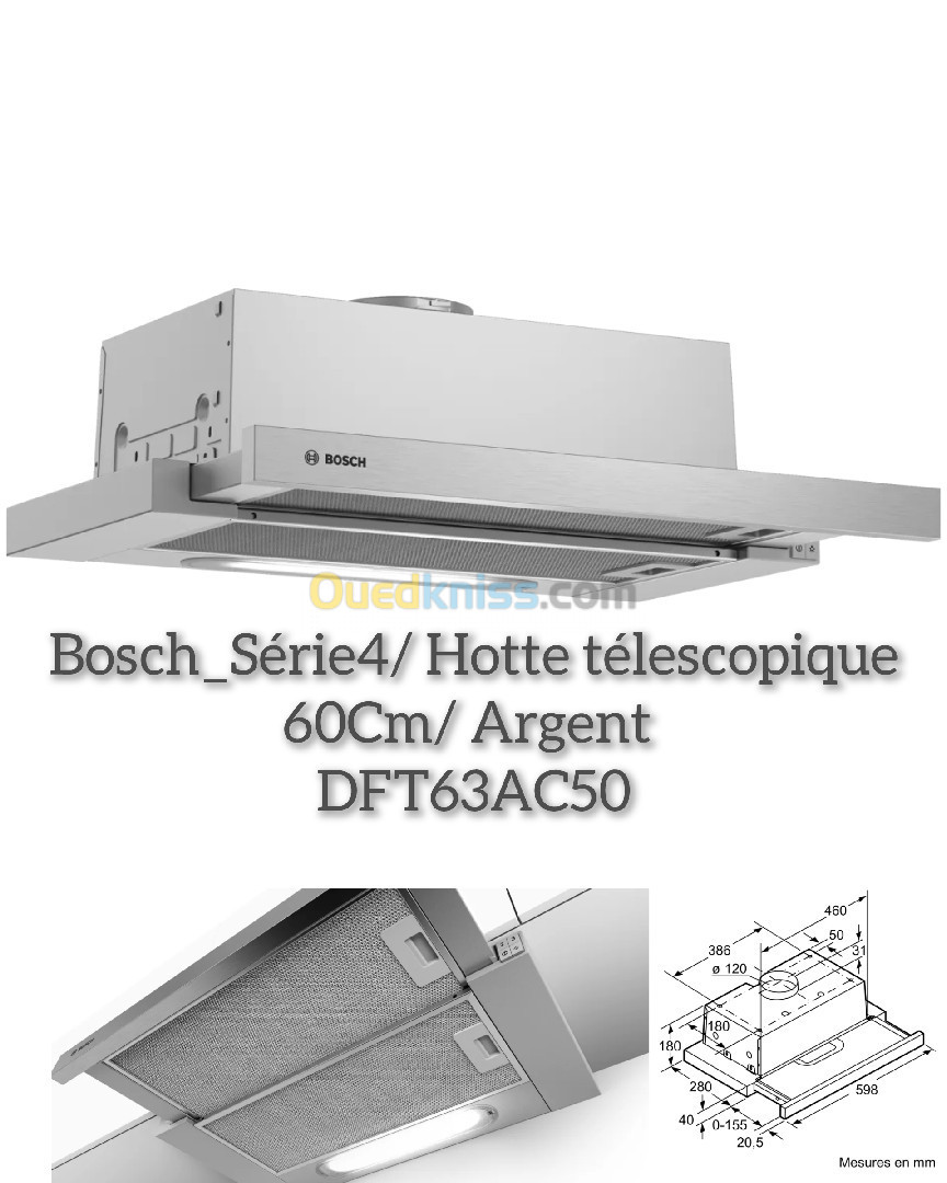Hotte Bosch 60cm télescopique - Tlemcen Algeria