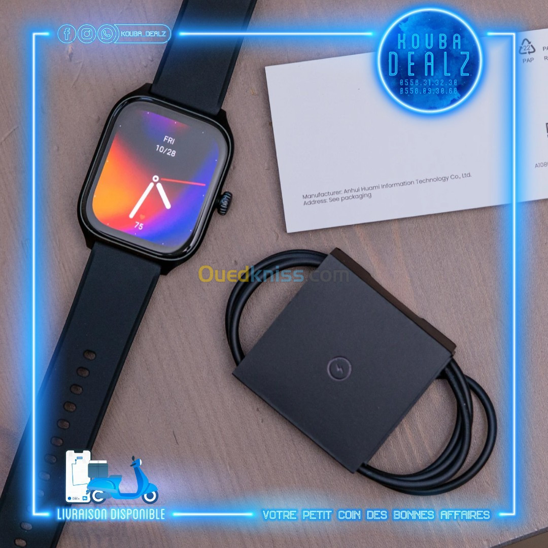 XIAOMI AMAZFIT SMART WATCH GTS 4 ORIGINALE (MONTRE INTELLIGENTE) 