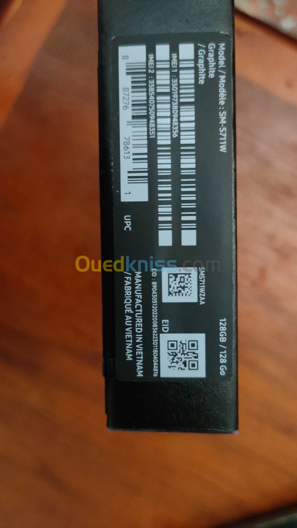 Samsung Galaxy S23 Fe 128/8G 1Sim Scellé, acheté au Canada