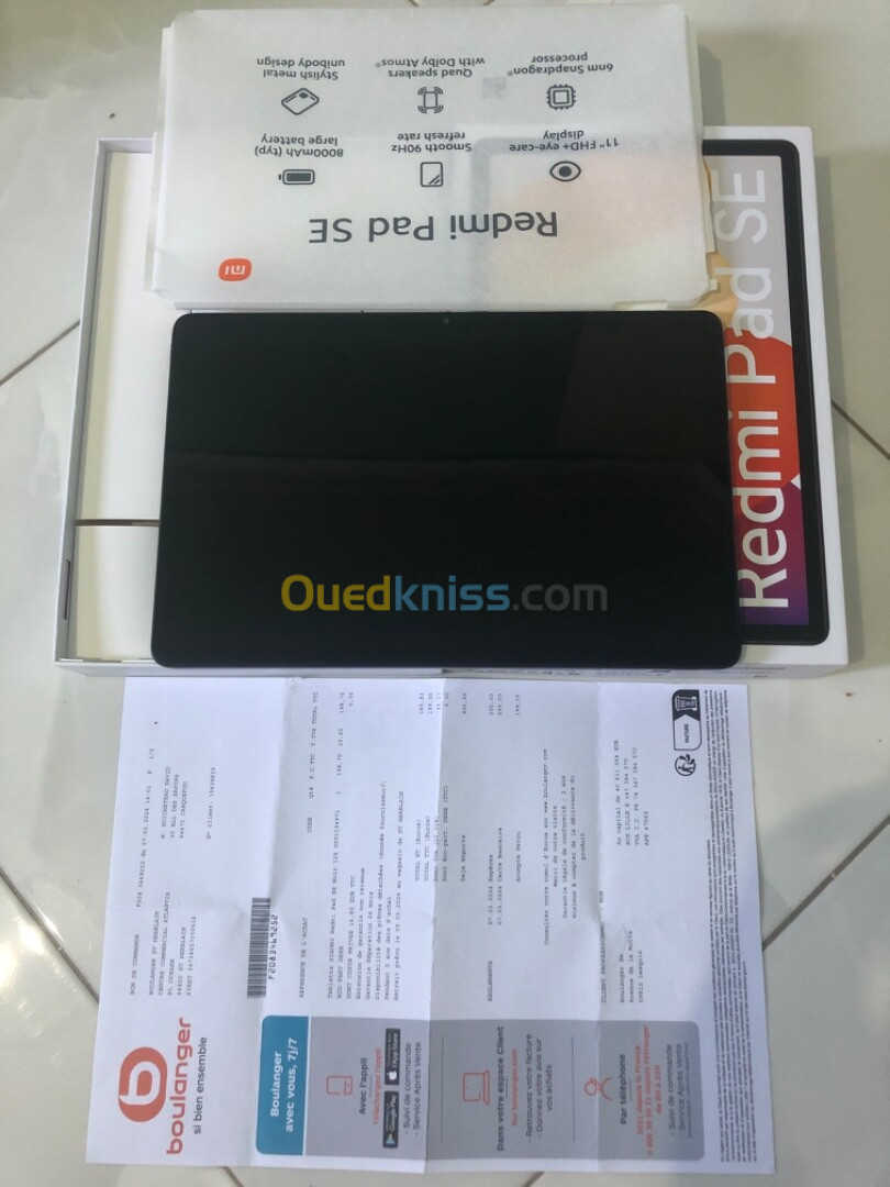 Tablette redmi pad se 4/128 Go 11 inch