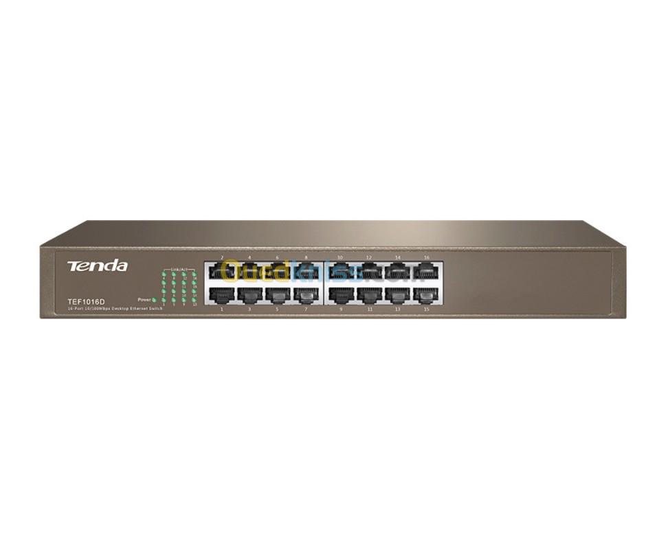 Switch Tenda 8-Port  S108  10/100M  /SWITCH TENDA 16-PORTS TEF1016D ETHERNET 10/100MBPS