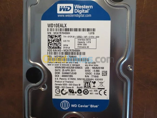 DISQUE DUR HDD 3.5" 01TO SEAGATE & WD NEW