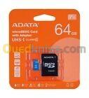 Carte Mémoire ADATA 64Go Class 10 V30 avec Adaptateur