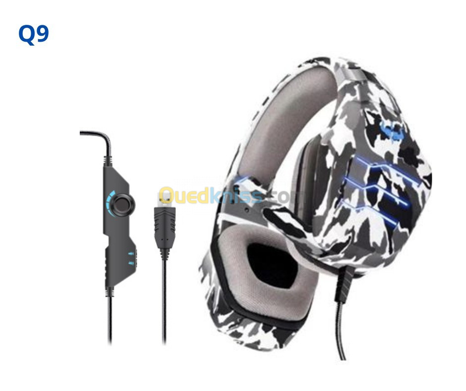 Casque Gaming  Ovleng Q9 USB 7.1