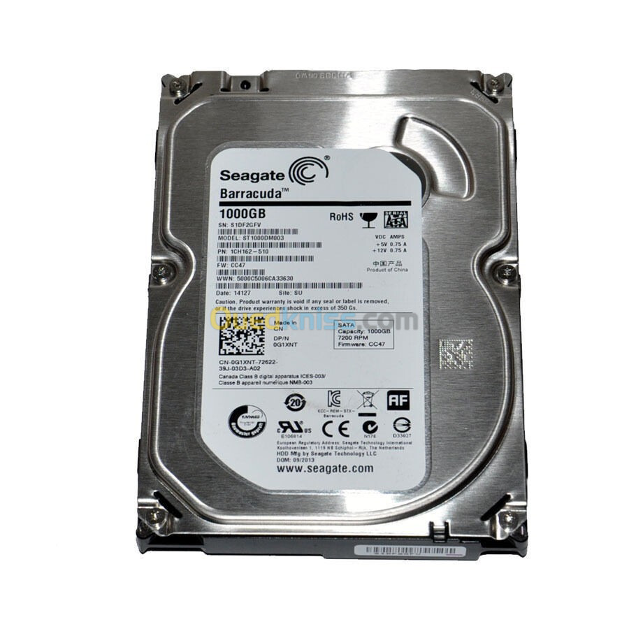 DISQUE DUR HDD 3.5" 01TO SEAGATE & WD NEW