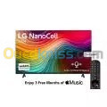 TV LG 65 POUSSE   LG NanoCell NANO80 4K Smart TV AI Magic remote HDR10 webOS24 - 65NANO80T6A (2024)