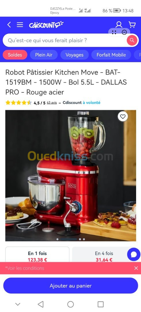 Robot multifonction rouge acier