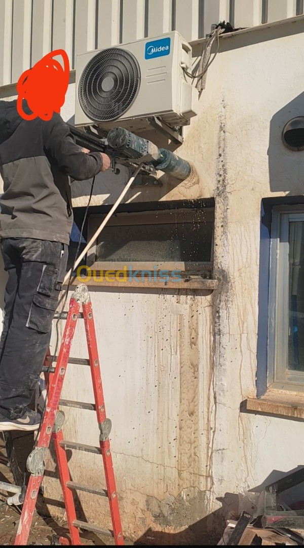 Travaux carottage de béton armé 