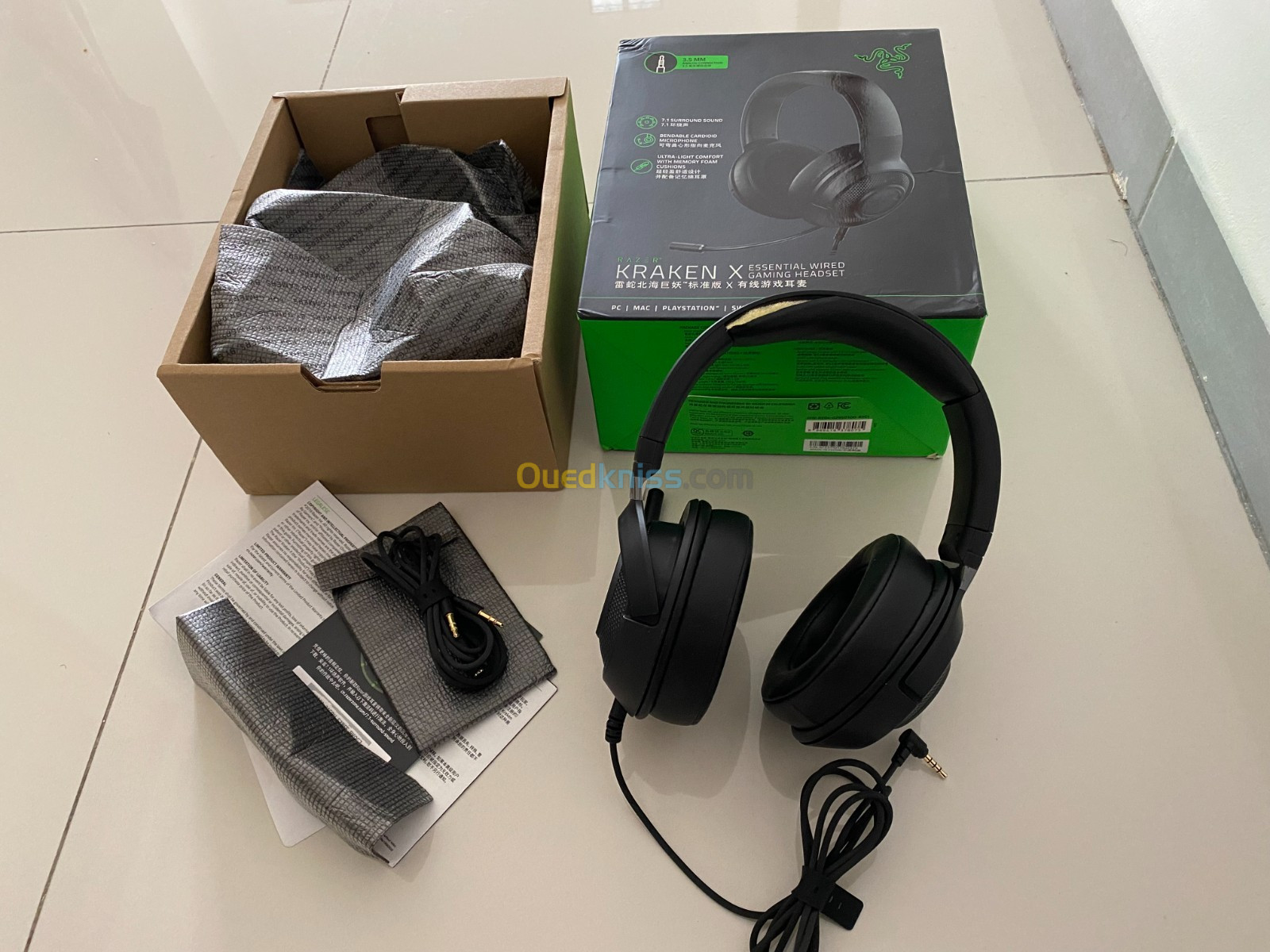 Mouse Razer Deathadder Essential + Casque Razer Kraken X Essential 