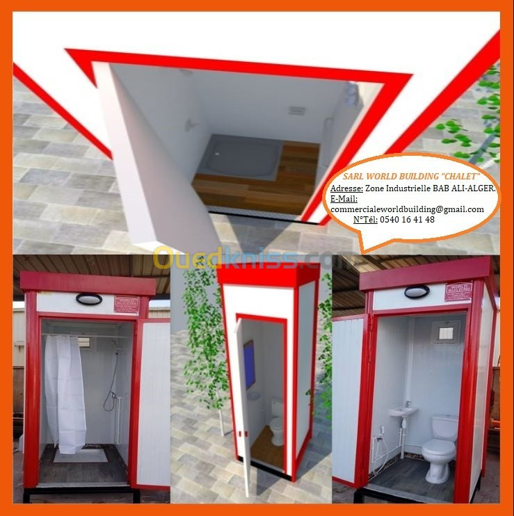 Cabine SANITAIRES "Douche et Toilette"