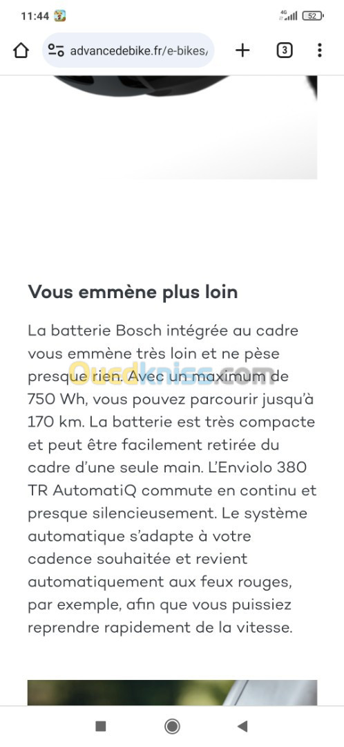 Vélo électrique advanced 