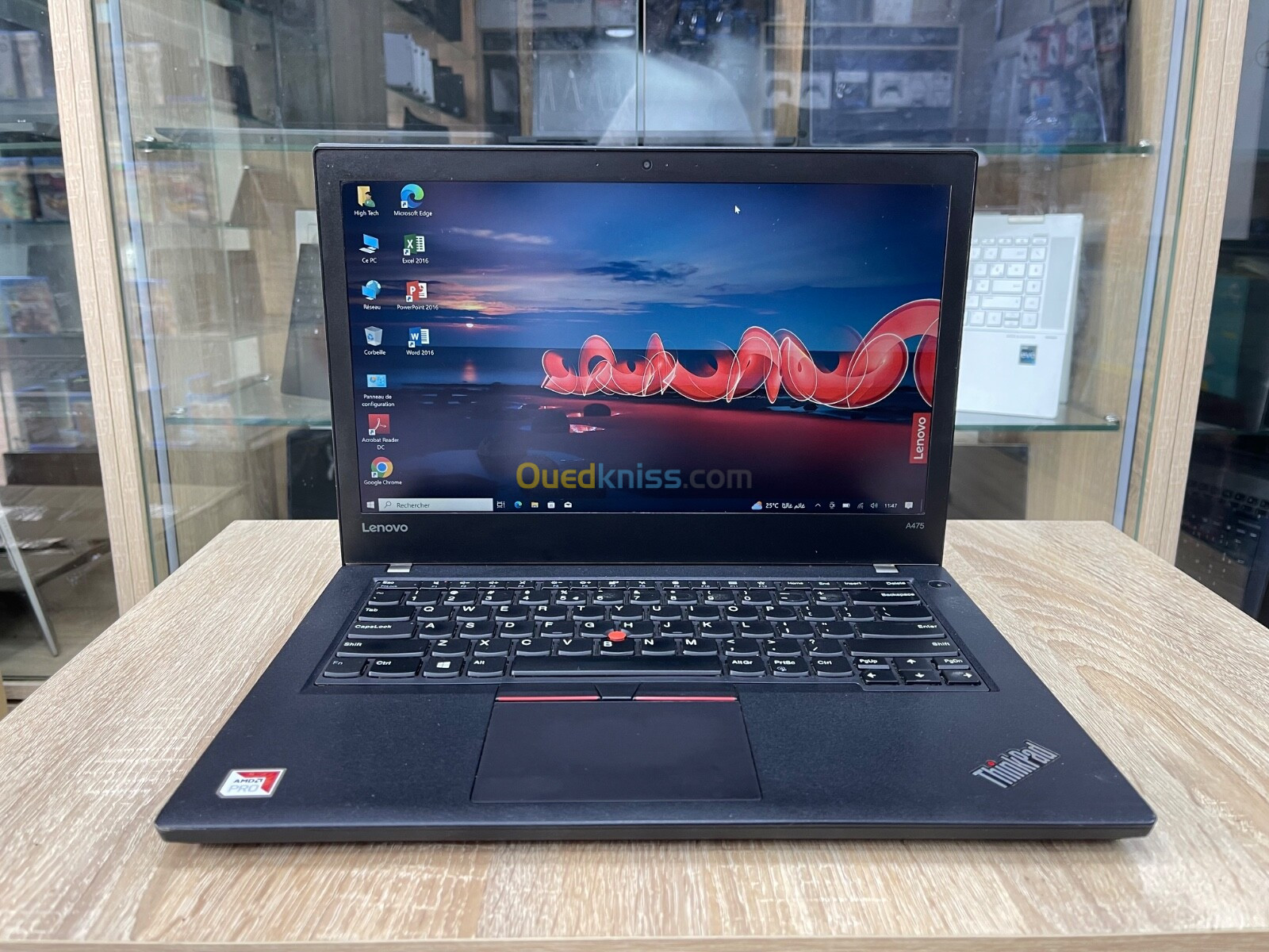 LENOVO THINKPAD A475 | AMD PRO 12 | RAM 8Go | SSD 256Go | Écran 14 FHD tactile | Sim Cellulaire | 