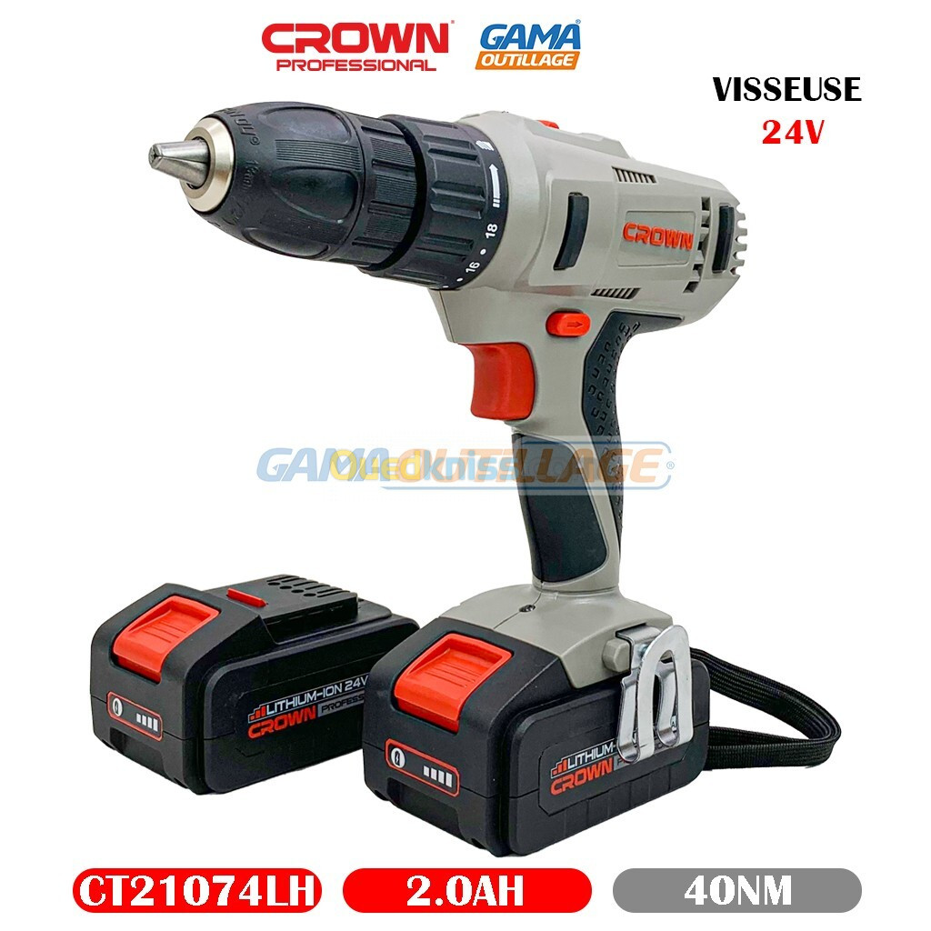 VISSEUSE 24V 2.0AH 40NM CROWN