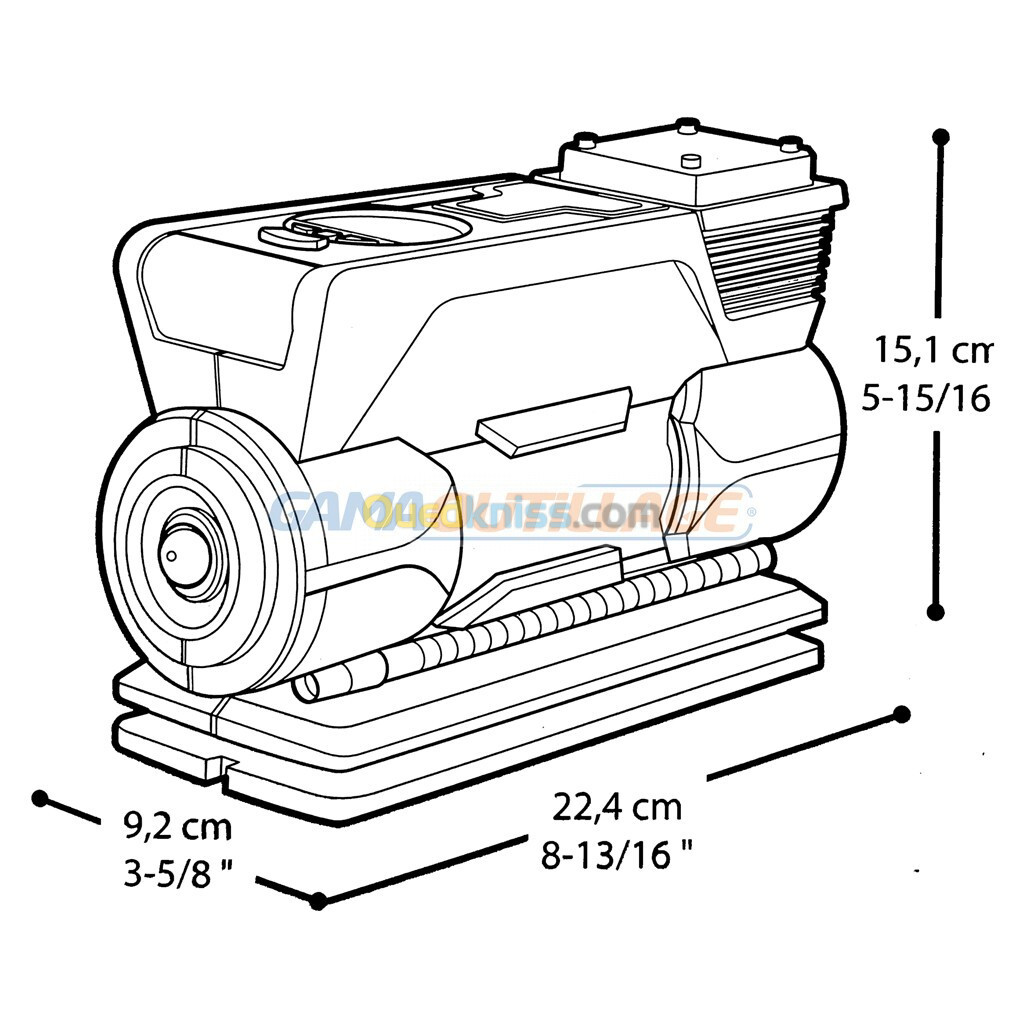 COMPRESSEUR AUTO 12V 120W CROWN