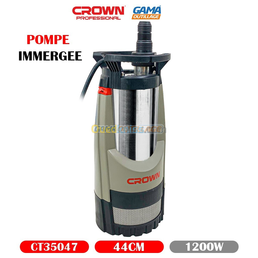 POMPE IMMERGEE 1200W HMT 44M CROWN