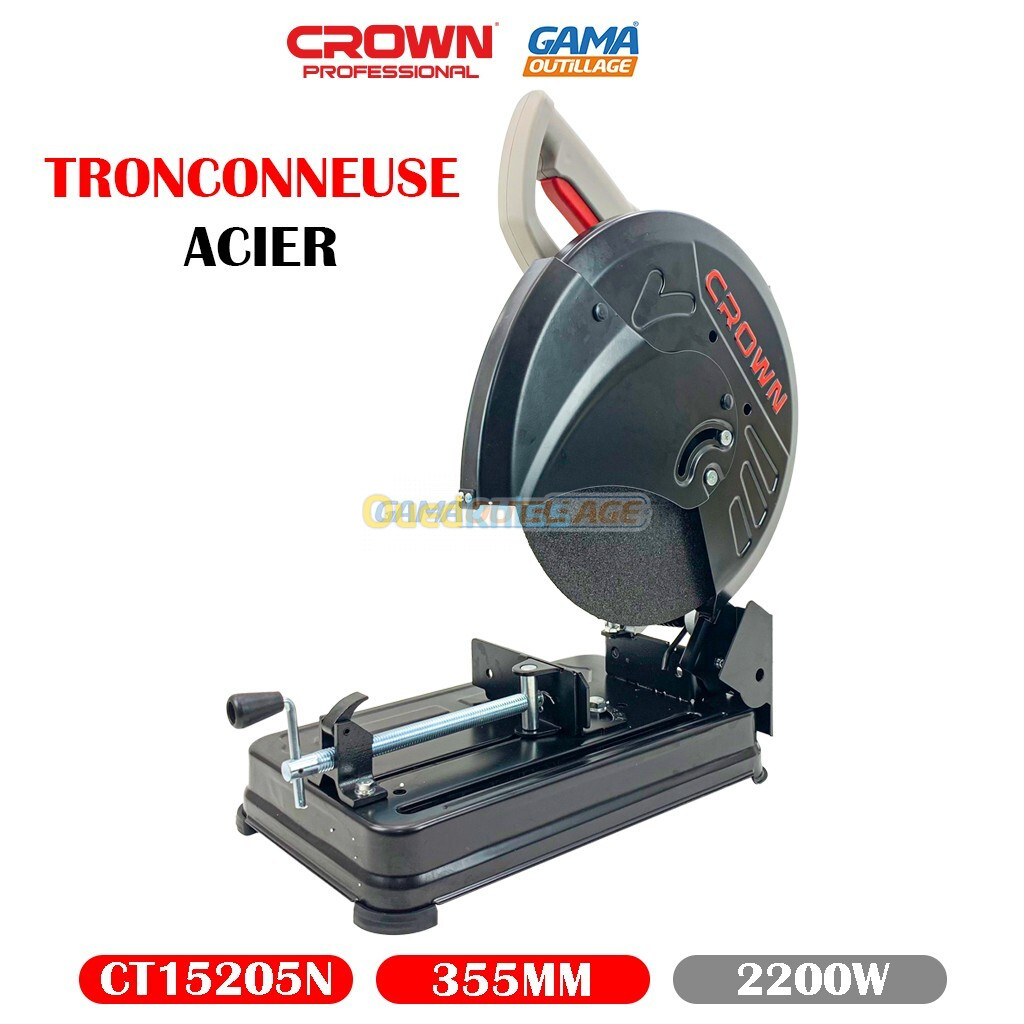 TRONCONNEUSE ACIER 355MM 2200W CROWN