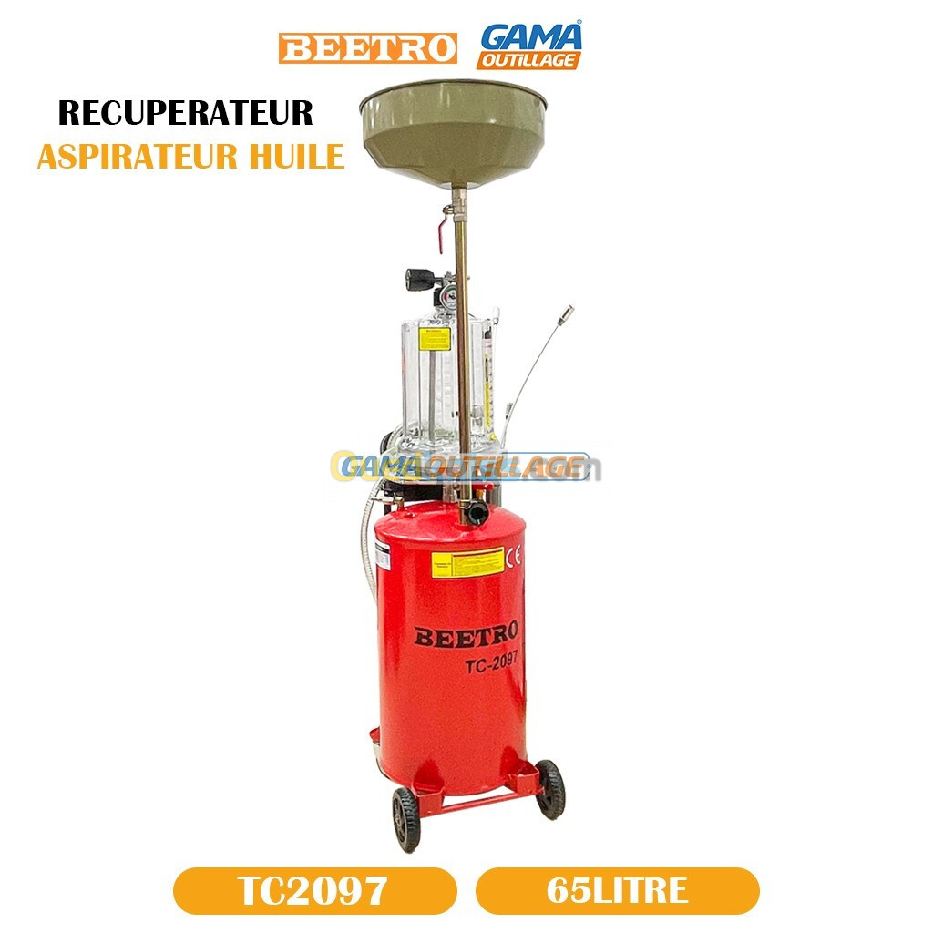 RECUPERATEUR ASPIRATEUR HUILE 65L BEETRO