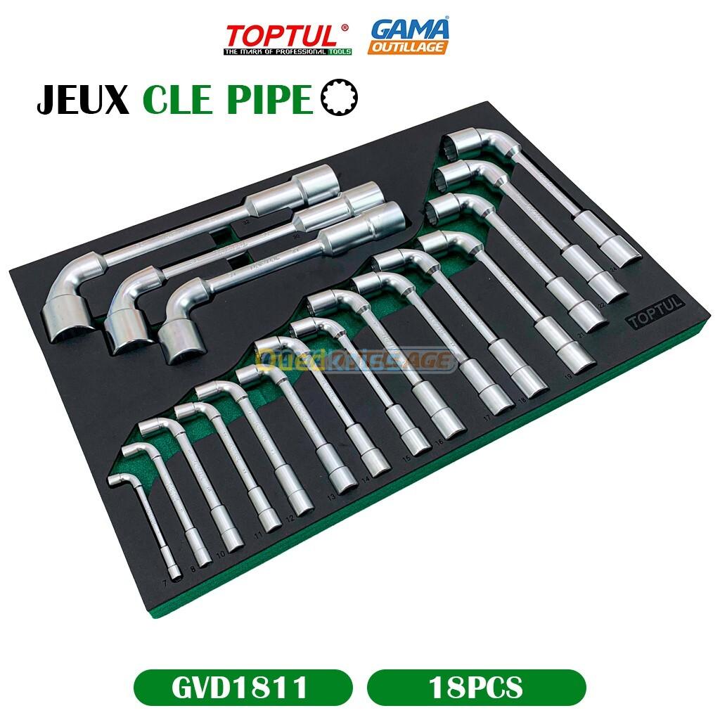 JEUX CLE PIPE 18PCS TOPTUL