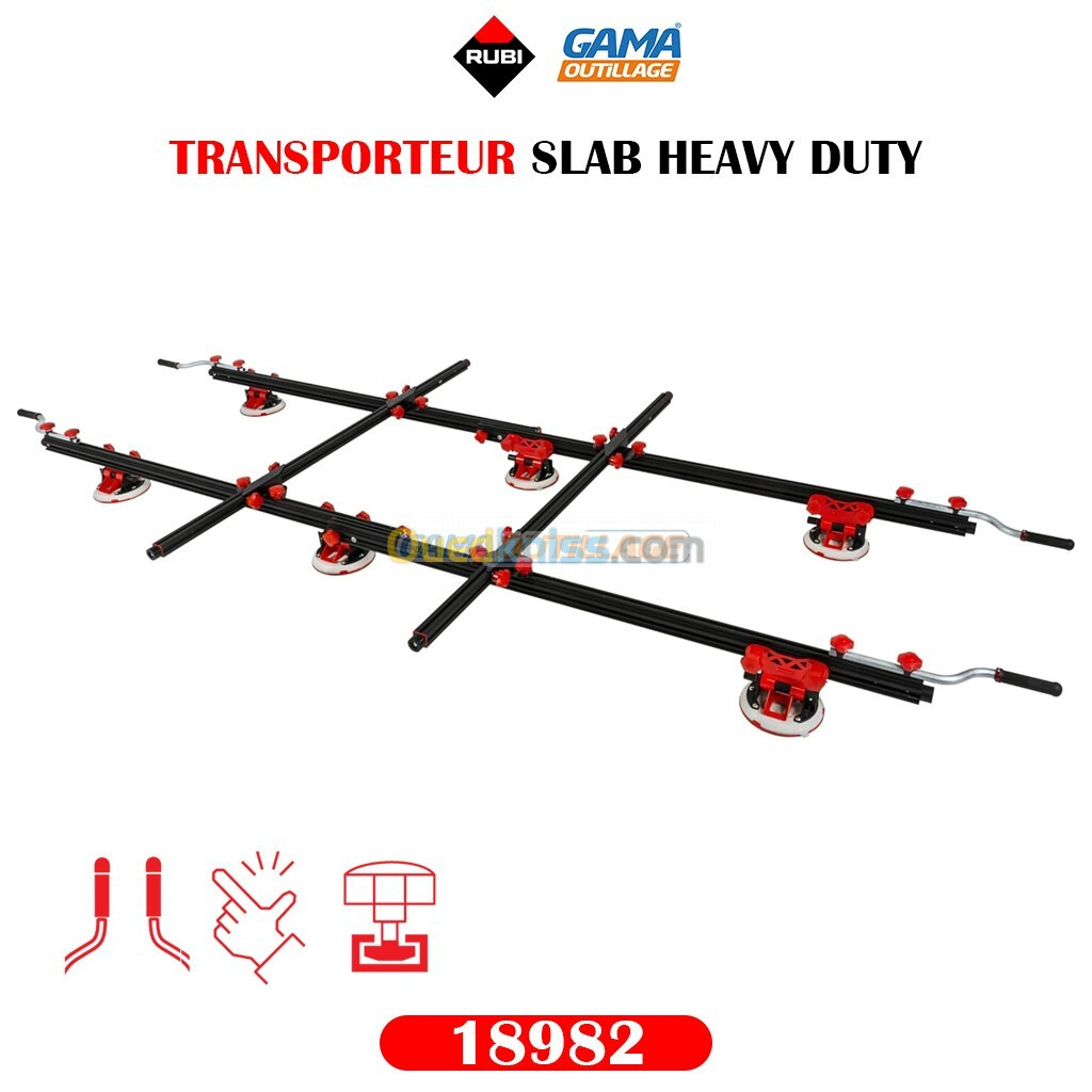 TRANSPORTEUR SLAB HEAVY DUTY RUBI