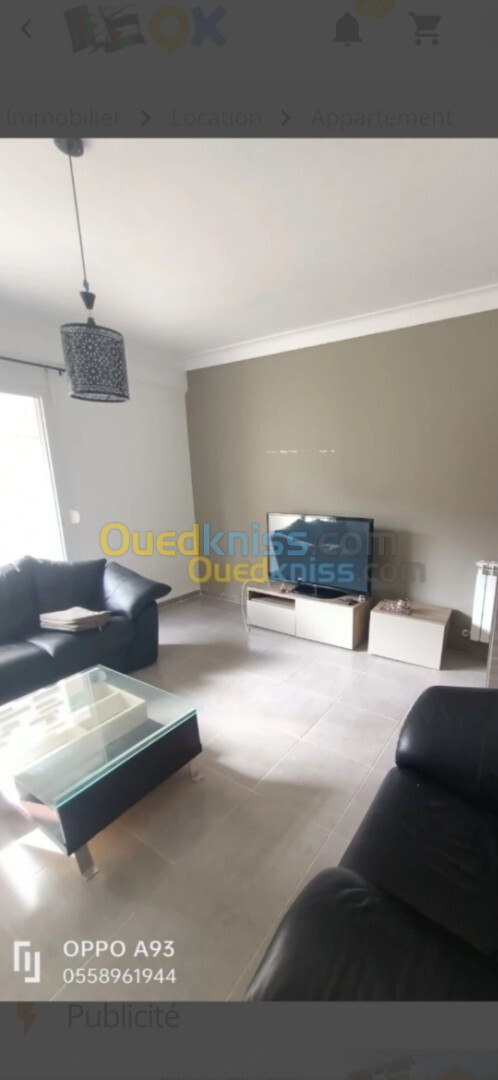 Location Appartement F3 Alger Ouled fayet