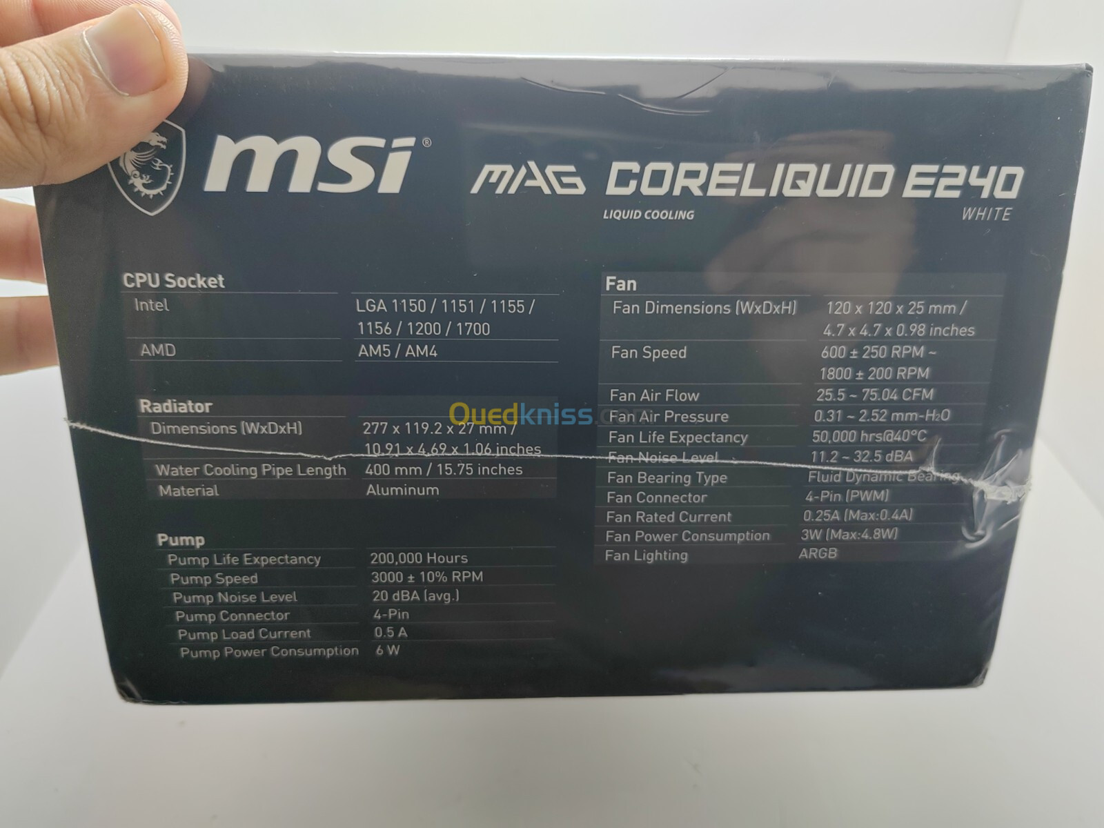 MSI MAG CORELIQUID E240 White