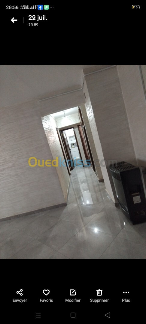 Vente Appartement F4 Blida Beni mered