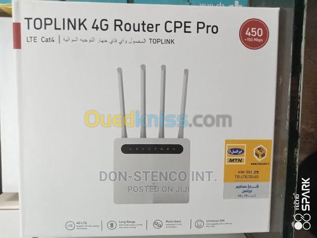 Modem Wifi Routeur 4G cpe pro Toplink