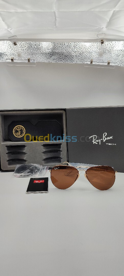 Rayban flip out tech aviator 