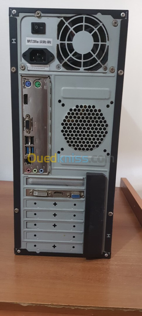 UNITE CENTRALE  INTEL CORE I5-7500 3.4 GHz QUAD CORE ,  1TO HDD +125GO SSD ,NVIDIA GT 730 , 16Go RAM