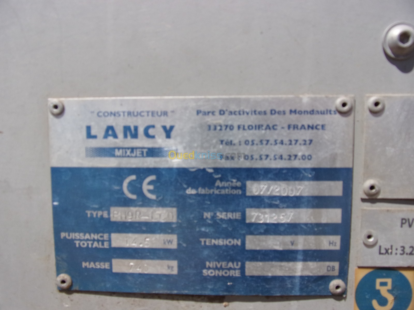 Piece Detachee Pour Machine A Projeter Lancy Machines à projeter enduits LANCY-MIXJET PH 9 R Eco - Bejaia Algérie