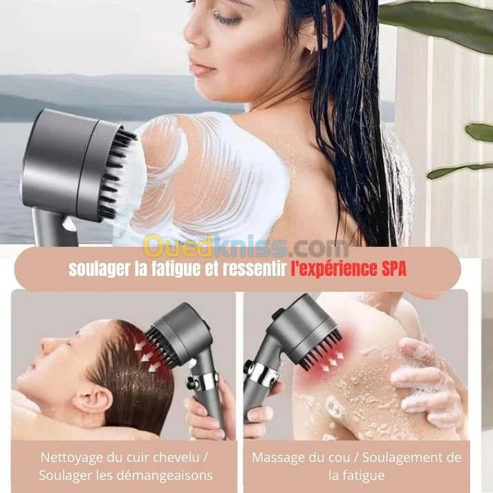 Pommeau de douche haute pression, 4 modes, filtre portable, robinet de pluie, accessoires innovants