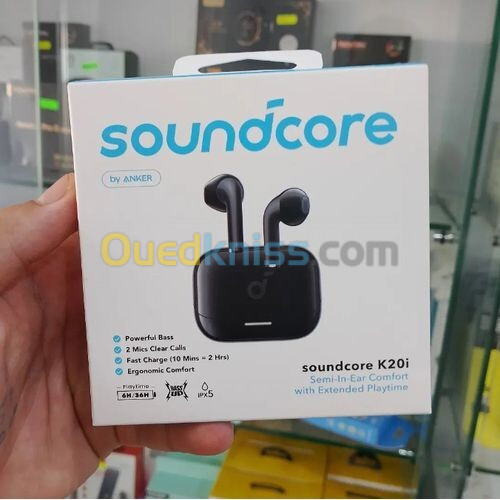 Kitmen Bluetooth Anker K20i SoundCore ORIGINAL 2024 - سماعات بلوتوث أصلية 