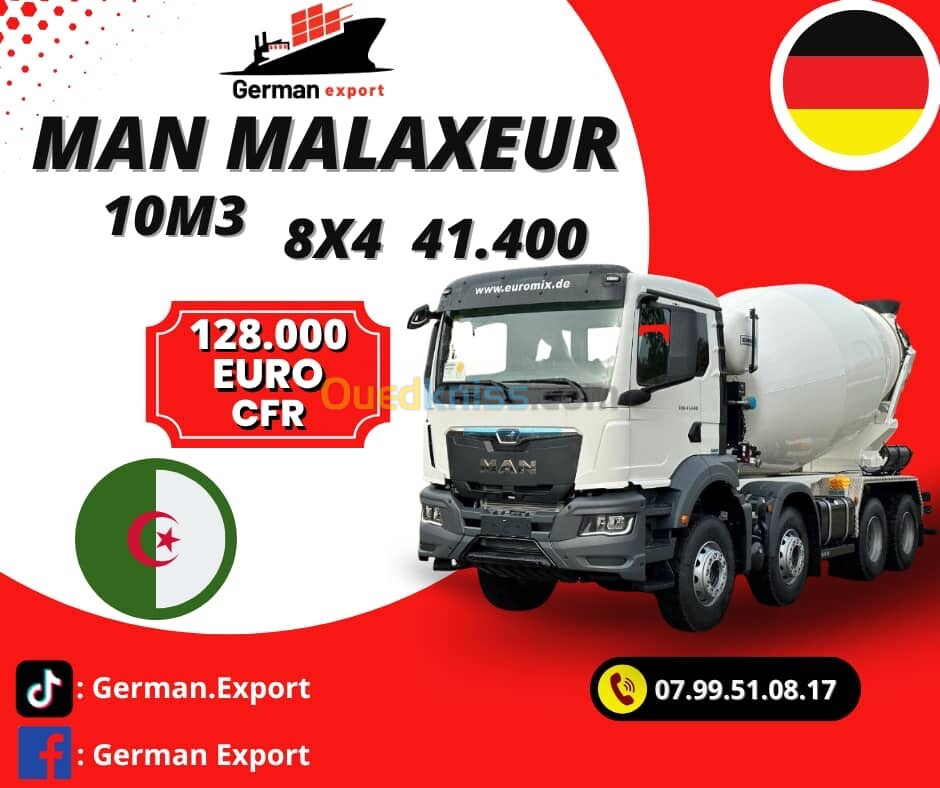 Man TGS 41.400 malaxeur 10m3 2024