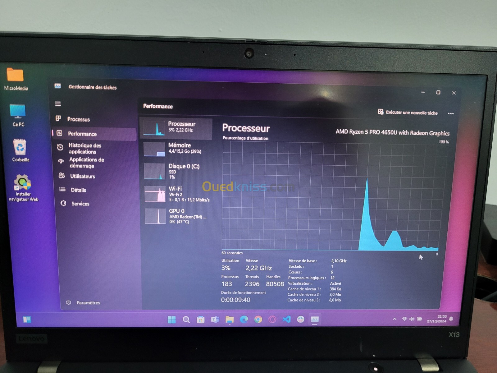 LENOVO THINKPAD X13 RYZEN 5 4650U 