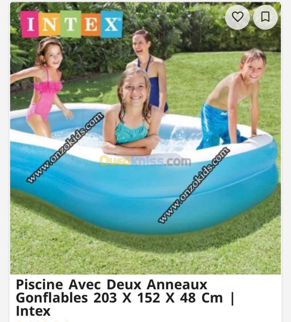 Piscine Avec Deux Anneaux Gonflables 203 X 152 X 48 Cm | Intex prix négocier 