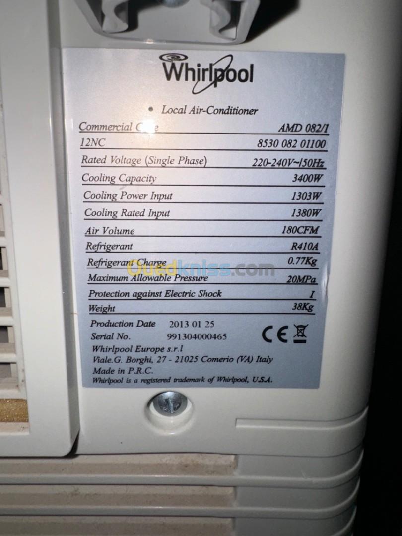 Climatiseur intérieur Whirlpool sur roulette  