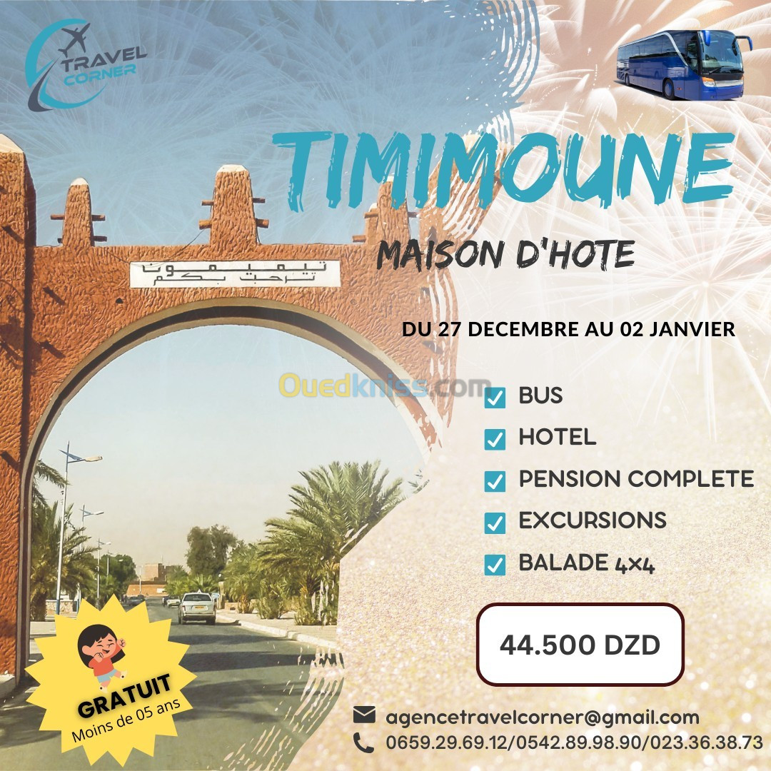 TIMIMOUN 2024 BUS ET AVION 