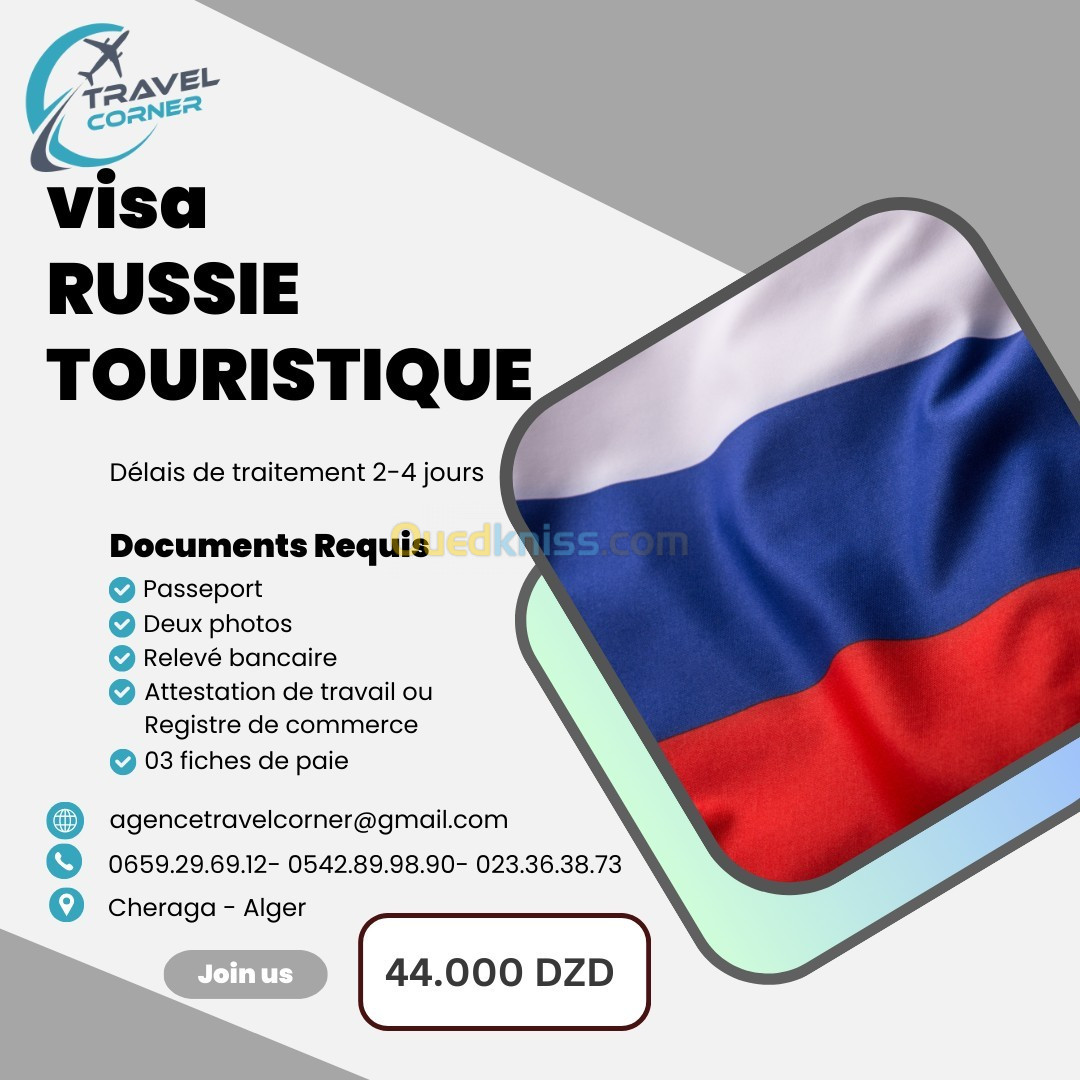 VISA RUSSIE disponible 