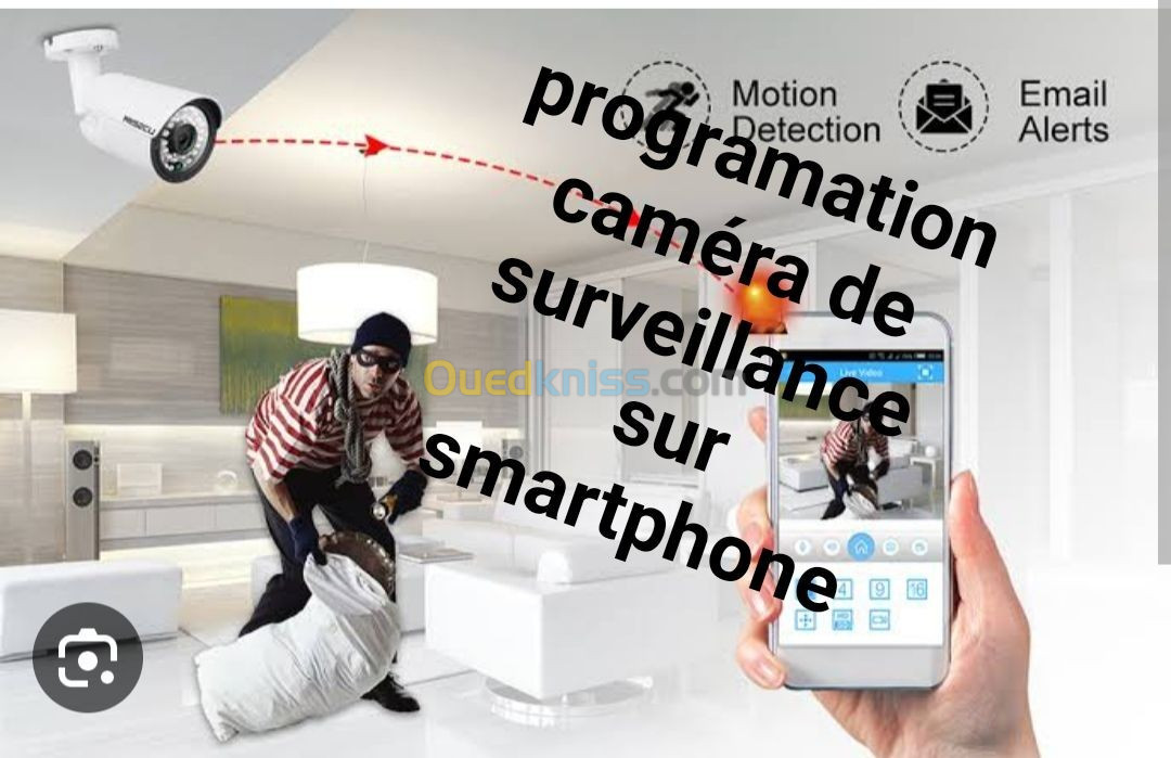 programmation des caméras de surveillance sur smartphone 