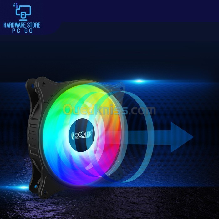 PCCOOLER 120MM Cas Ventilateur 3 Pack RGB FAN