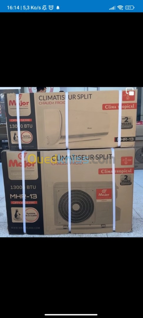 Climatiseur MAJOR Cara 13000btu