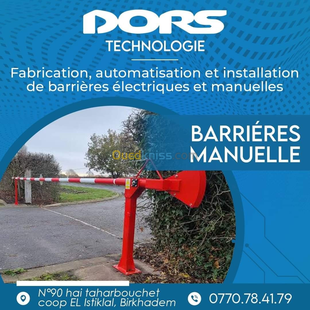 Fabrication barrière manuelle 