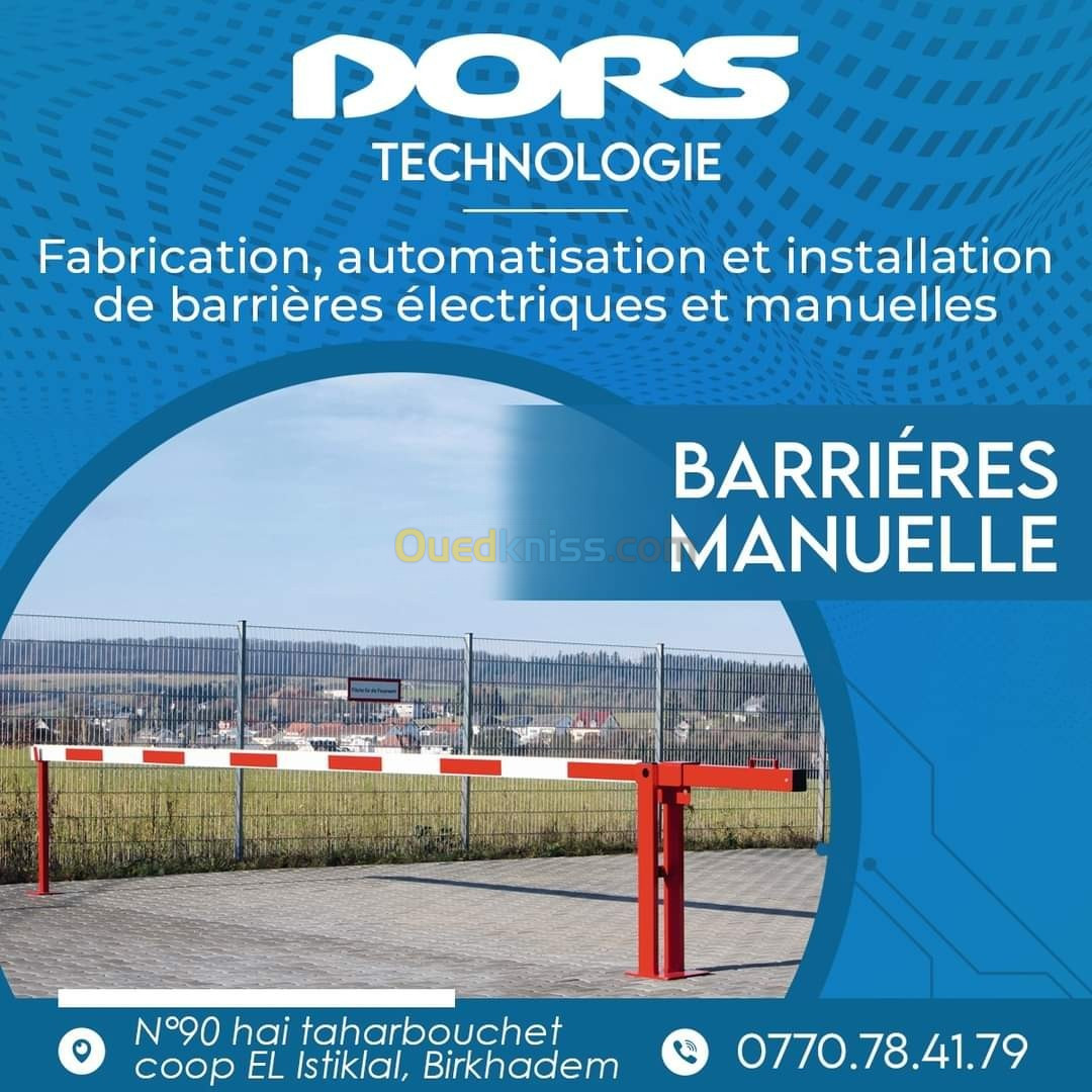 Barrière de parking manuelle 