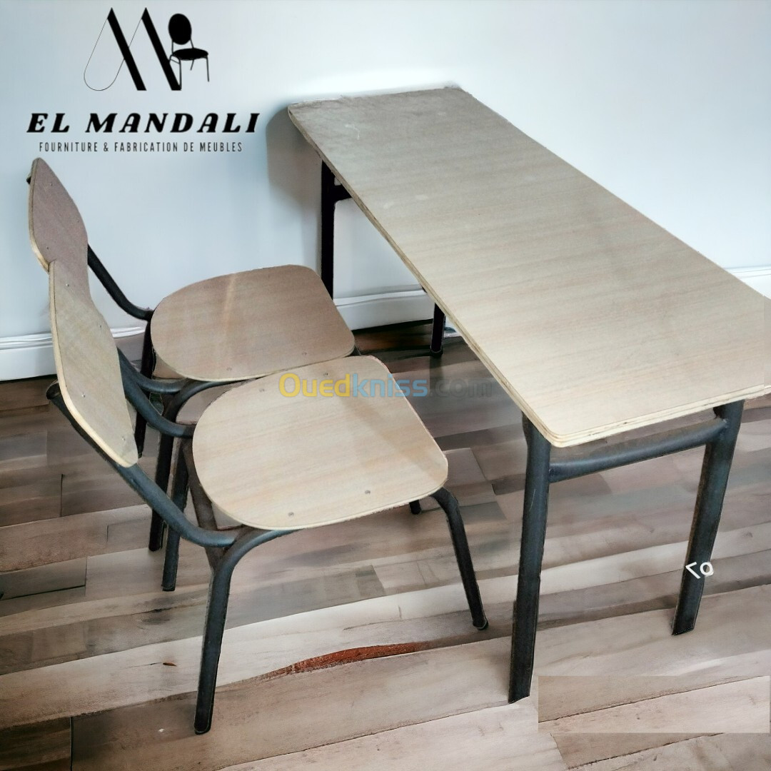 TABLES SCOLAIRE ET CHAISES MÉTALLIQUE