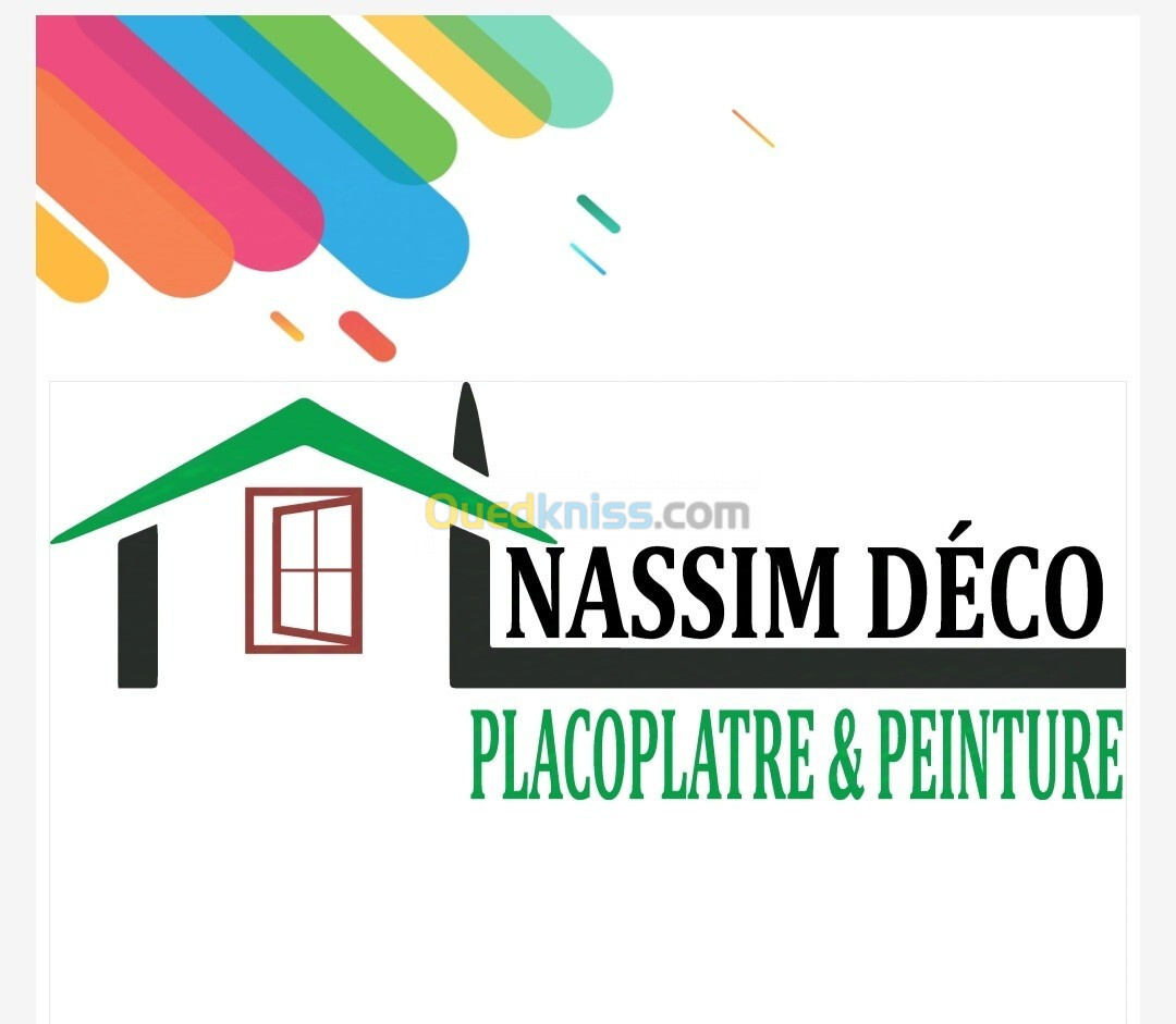 Décoration peinture et placoplâtre 