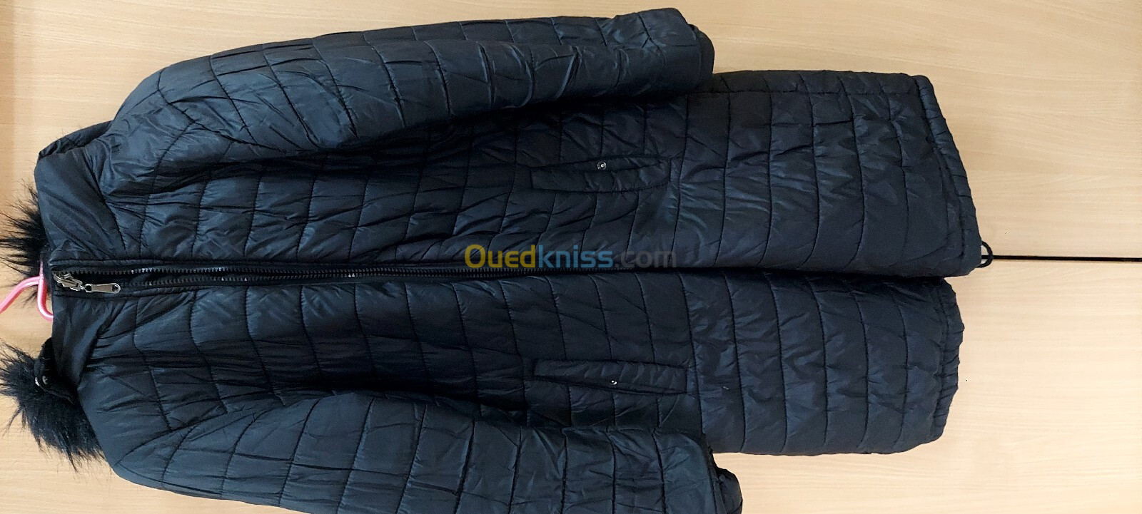 Manteau double face noir