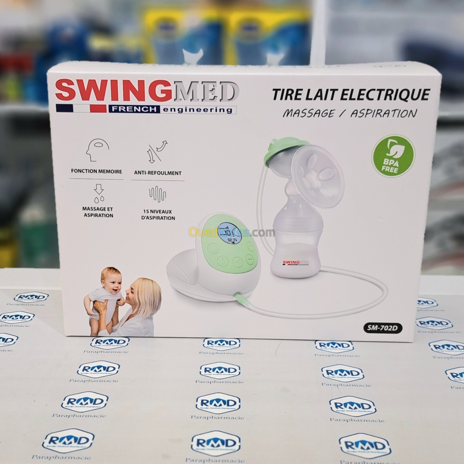 Tire lait électrique massage et aspiration swing Med 