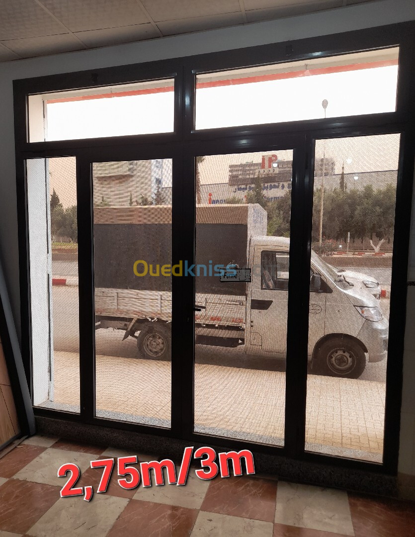 Vitrine aluminium